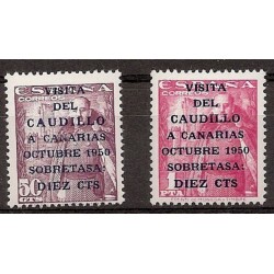 Sellos - Países - España - 2º Cent. (Series Completas) - Estado Español - 1951 - 1088/89 - **