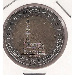 2€ - Alemania - SC - Año 2008 - Hamburg 5monedas - 5 cecas