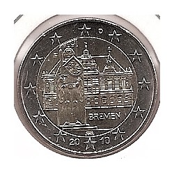 2€ - Alemania - SC - Año 2010 - Bremen - 5 monedas - 5 cecas