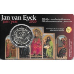 Monedas - Euros - 2€ - Belgica - SC - 2020 - Jan Van Eyck