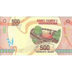 Billetes - Africa - Madagascar - 99 - sc - 2017 - 500 aruary - num.ref: C71982702