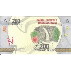 Billetes - Africa - Madagascar - 98 - sc - 2017 - 200 aruary - num.ref: C34467898