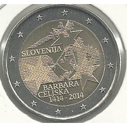 Monedas - Euros - 2€ - Eslovenia - Año 2014 - Barbara Celiska