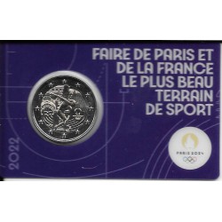 Monedas - Euros - 2€ - Francia - SC - Año 2022 - JJOO Paris 2024 (Morado)