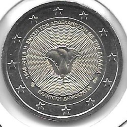 Monedas - Euros - 2€ - Grecia - Año 2018 - Islas Dodecaneso