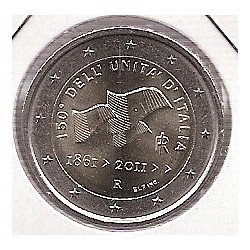 2€ - Italia - Año 2011 - 150 aniv. Unificación