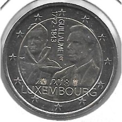 Monedas - Euros - 2€ - Luxemburgo - Año 2018 - 175 Aniv. muerte duque Guillermo