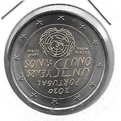 Monedas - Euros - 2€ - Portugal - 2020 - SC - 75 Aniversario de la ONU