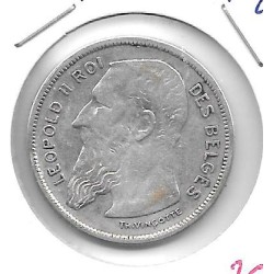 Monedas - Europa - Belgica - 58.1 - 1904 - 2 francs - plata