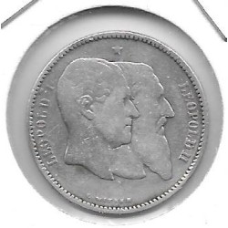 Monedas - Europa - Belgica - 38 - 1880 - franco - plata