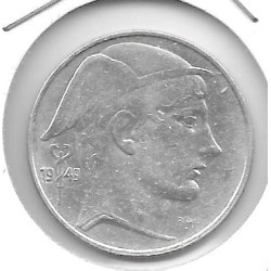 Monedas - Europa - Belgica - 141.1 - 1949 - 20 francos - plata