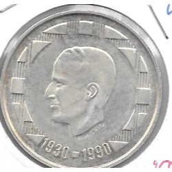 Monedas - Europa - Belgica - 178 - 1990 - 50 francos - plata