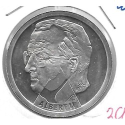 Monedas - Europa - Belgica - 217 - 2000 - 20 francos - plata