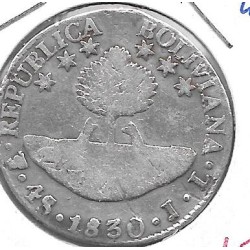 Monedas - America - Bolivia - 96a1 - 1830JL - 4 soles - plata