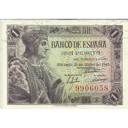 Billetes - España - Estado Español (1936 - 1975) - 1 ptas - 439 - sc - 21/5/1943 - ref. 9906058