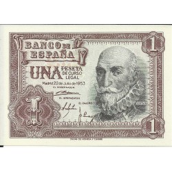 Billetes - España - Estado Español (1936 - 1975) - 1 ptas - 447 - sc - 22/7/1953 - ref.A45578622