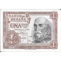 Billetes - España - Estado Español (1936 - 1975) - 1 ptas - 447 - S/C - Año 1953 - num ref: L8292382