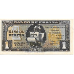 Billetes - España - Estado Español (1936 - 1975) - 1 ptas - 437 - S/C - Año 1940 - num ref: I4195725