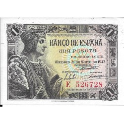 Billetes - EspaÃ±a - Estado EspaÃ±ol (1936 - 1975) - 439 - sc - 1943 - 1 pta - num. ref: E526728