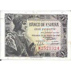 Billetes - EspaÃ±a - Estado EspaÃ±ol (1936 - 1975) - 439 - ebc - 1943 - 1 pta - num. ref: N2521324