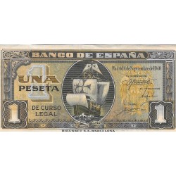 Billetes - EspaÃ±a - Estado EspaÃ±ol (1936 - 1975) - 1 ptas - 437 - mbc - num.ref: E4934011