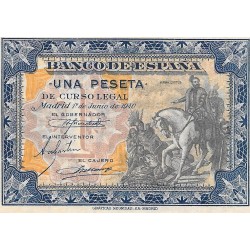 Billetes - EspaÃ±a - Estado EspaÃ±ol (1936 - 1975) - 1 ptas - 434 - ebc - 1940 - num.ref: 5022174