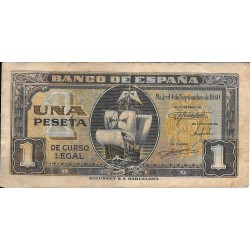 Billetes - EspaÃ±a - Estado EspaÃ±ol (1936 - 1975) - 1 ptas - 427 - mbc+ - 1940 - num.ref: C7517880