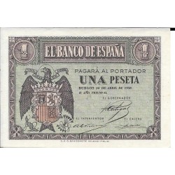 Billetes - EspaÃ±a - Estado EspaÃ±ol (1936 - 1975) - 1 ptas - 433 - sc - 1938 - Abril - Num.ref: D8612892