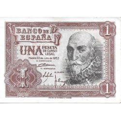 Billetes - EspaÃ±a - Estado EspaÃ±ol (1936 - 1975) - 1 ptas - 446 - sc - 1953 - Num.ref: 2841698 - sin serie