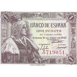 Billetes - EspaÃ±a - Estado EspaÃ±ol (1936 - 1975) - 1 ptas - 440 - sc - 1945 - Num.ref: 5719051 - sin serie