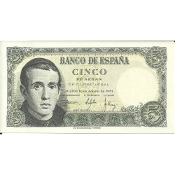 Billetes - España - Estado Español (1936 - 1975) - 5 ptas - 467 - sc - 16/8/1951 - ref.1F4464302