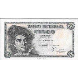 Billetes - España - Estado Español (1936 - 1975) - 5 ptas - 464 - S/C - Año 1946 - 5 Pt - num ref: E04777295