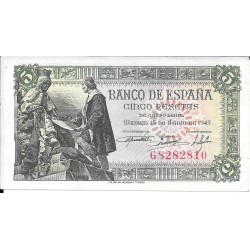 Billetes - EspaÃ±a - Estado EspaÃ±ol (1936 - 1975) - 5 ptas - 461 - sc - 1945 - G8282810