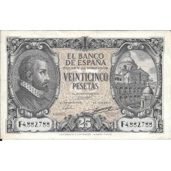 Billetes - España - Estado Español (1936 - 1975) - 25 ptas - 474 - MBC+ - Año 1940 - Enero - num ref: F4882788