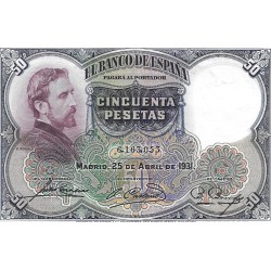 Billetes - España - Alfonso XIII      (1886 - 1931) - 375 - mbc - Año 1931 - 50 pesetas - ref:6190524