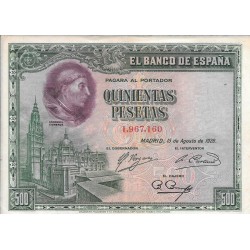 Billetes - EspaÃ±a - Alfonso XIII      (1886 - 1931) - 372 - mbc+ - 500 ptas - Num.ref: 1967160