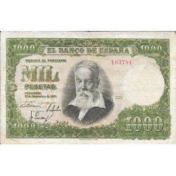 Billetes - España - Estado Español (1936 - 1975) - 1000 ptas - 515 - MBC- - Año 1951 - Diciembre - num ref: 163791