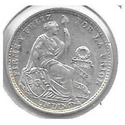 Monedas - America - Peru - 204.2 - 1916 - Dinero - Plata