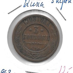 Monedas - Europa - Rusia - 11.2 - 1908 - 3 kopeks