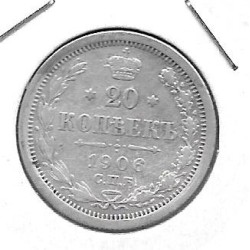 Monedas - Europa - Rusia - 22a1 - 1906 - 20 kopeks - plata