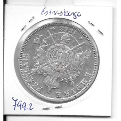 Monedas - Europa - Francia - 799.2 - 1869 - 5 francos - plata