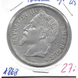 Monedas - Europa - Francia - 33 - 1868 - 5 francos - Plata