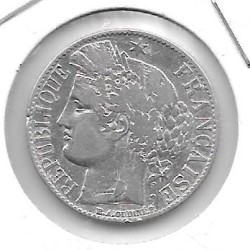 Monedas - Europa - Francia - 822.1 - 1887A - franco - plata