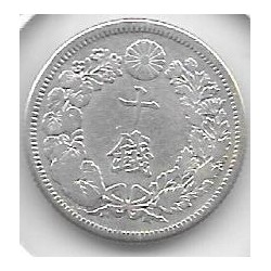 Monedas - Asia - Japon - 29 - AÃ±o 40/45 - 10 sen - plata