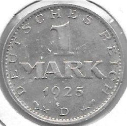 Monedas - Europa - Alemania - 42 - 1925D - Marco - Plata