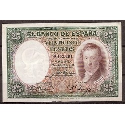 II República       (1931 - 1939) - Banco de España - 374 - EBC - Año 1931 - 25 ptas - ref.3453291