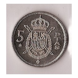 Monedas - España - Juan Carlos I (pesetas) - 1975 *79 - 005 pesetas