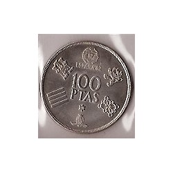 Monedas - España - Juan Carlos I (pesetas) - 1980 *80 (futb) - 100 pesetas