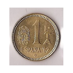 Monedas - España - Juan Carlos I (pesetas) - 1980 *81 (futb) - 001 peseta