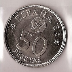 Monedas - España - Juan Carlos I (pesetas) - 1980 *81 (futb) - 050 pesetas